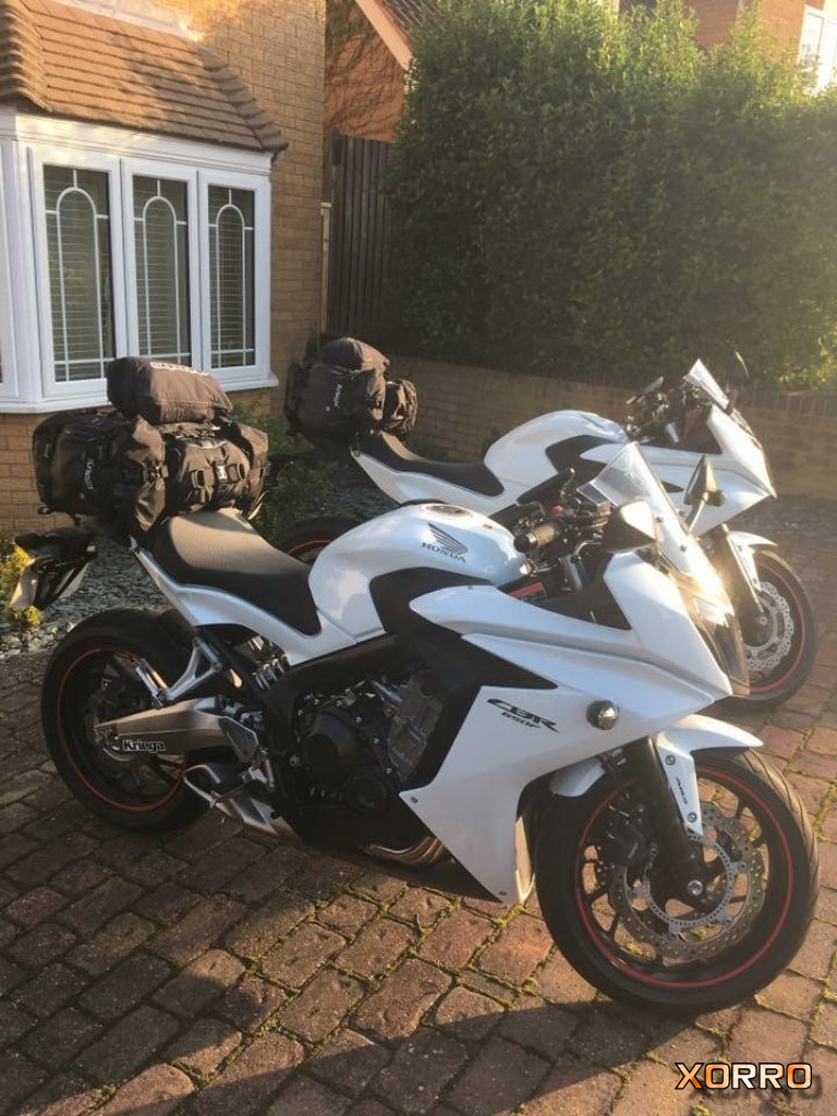 Kriega bags packed and ready to go